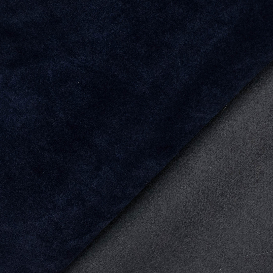 Flannel Backed Suede Navy