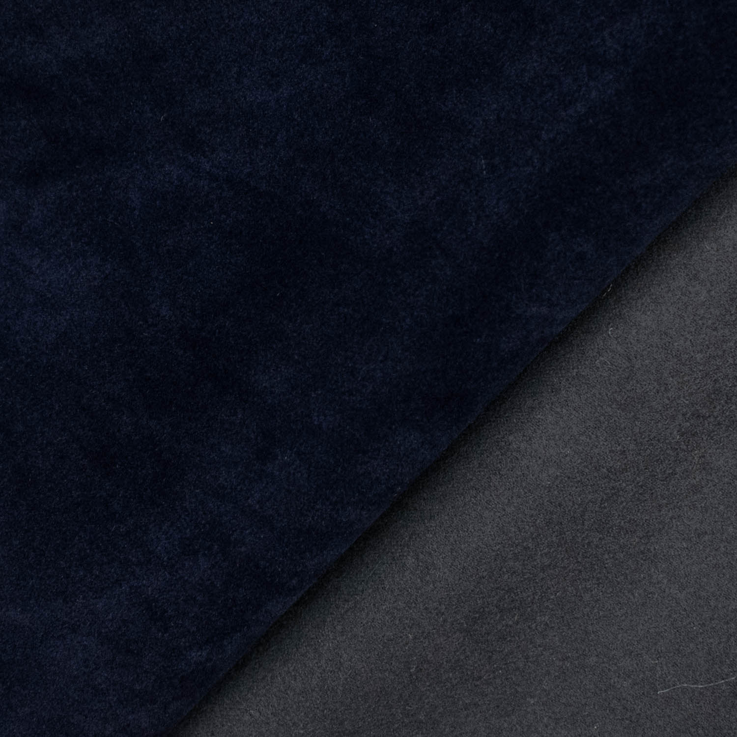 Flannel Backed Suede Navy