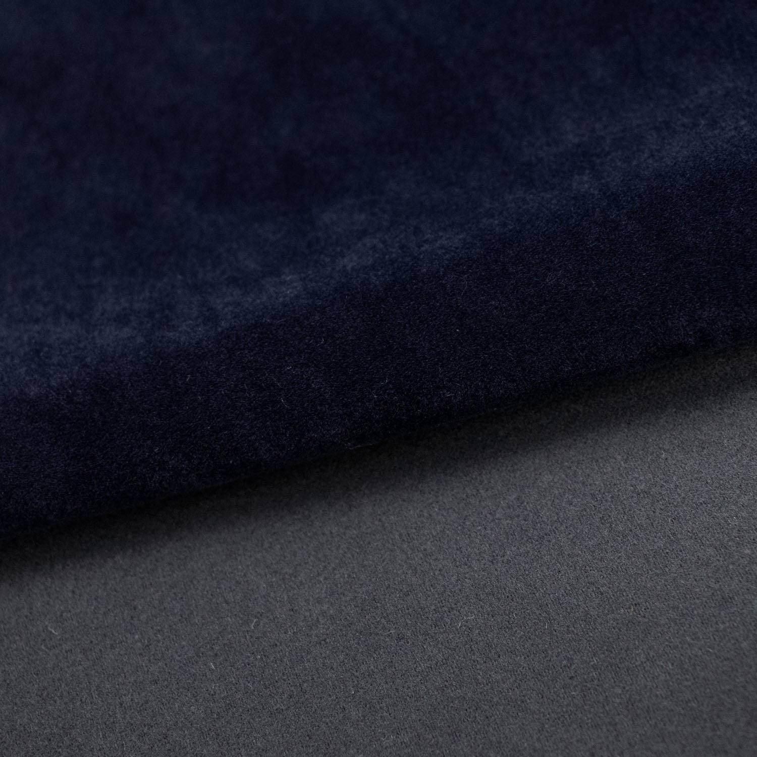 Flannel Backed Suede Navy