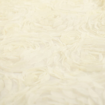 3D Flower Laces Cream