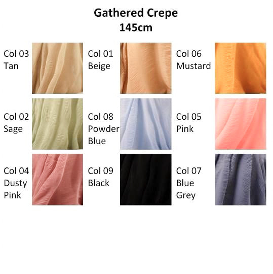 Gathered Crepe