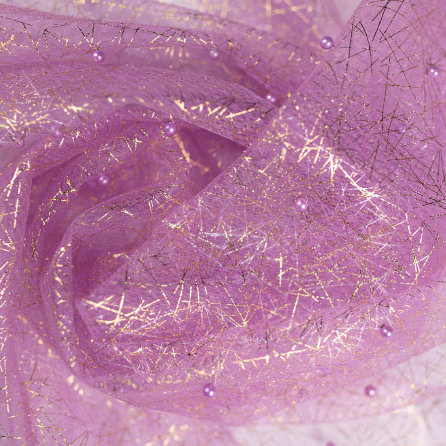 Metallic Glitter Pearl Tulle Netting