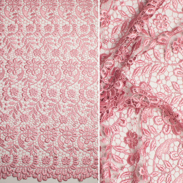 Guipure Lace Col-Dusty Pink