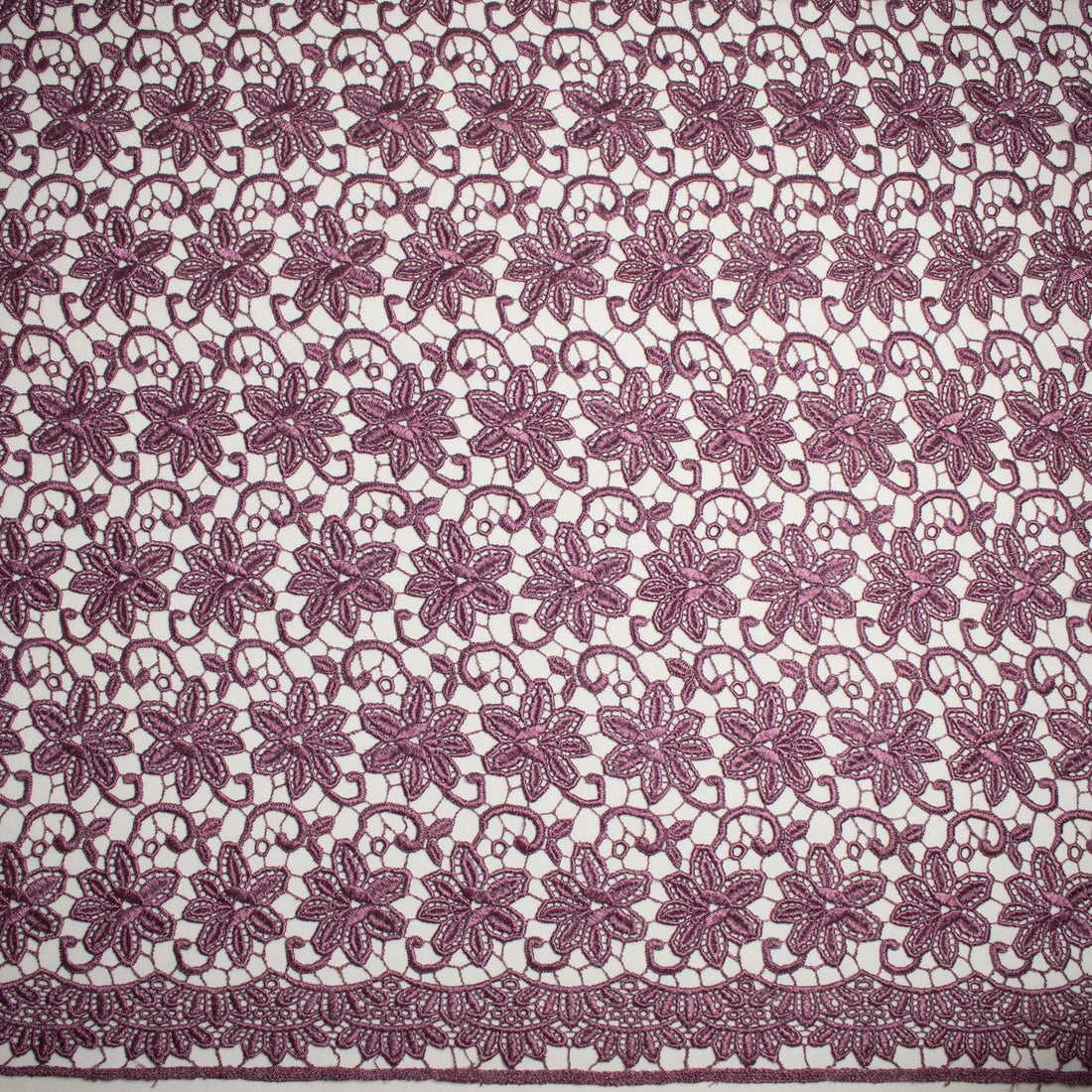 Guipure Lace Col-Grape