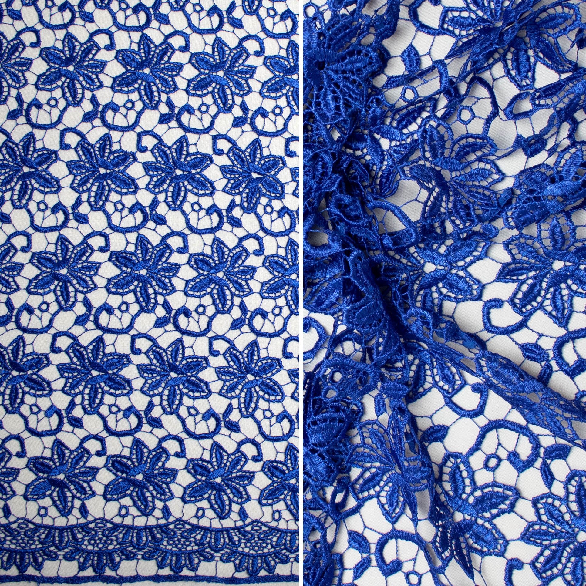 Guipure Lace Design 714516 Sapphire