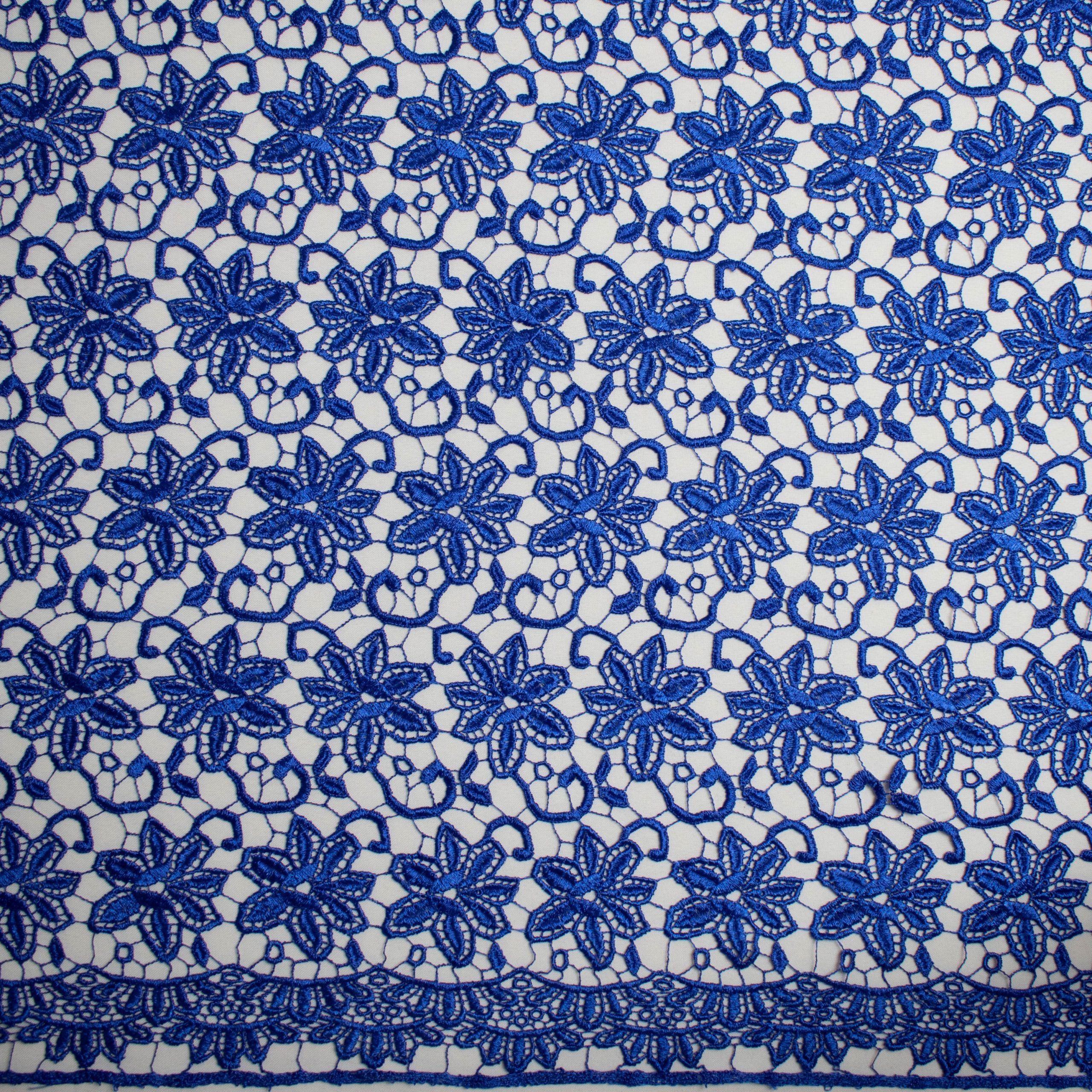 Guipure Lace Design 714516 Sapphire