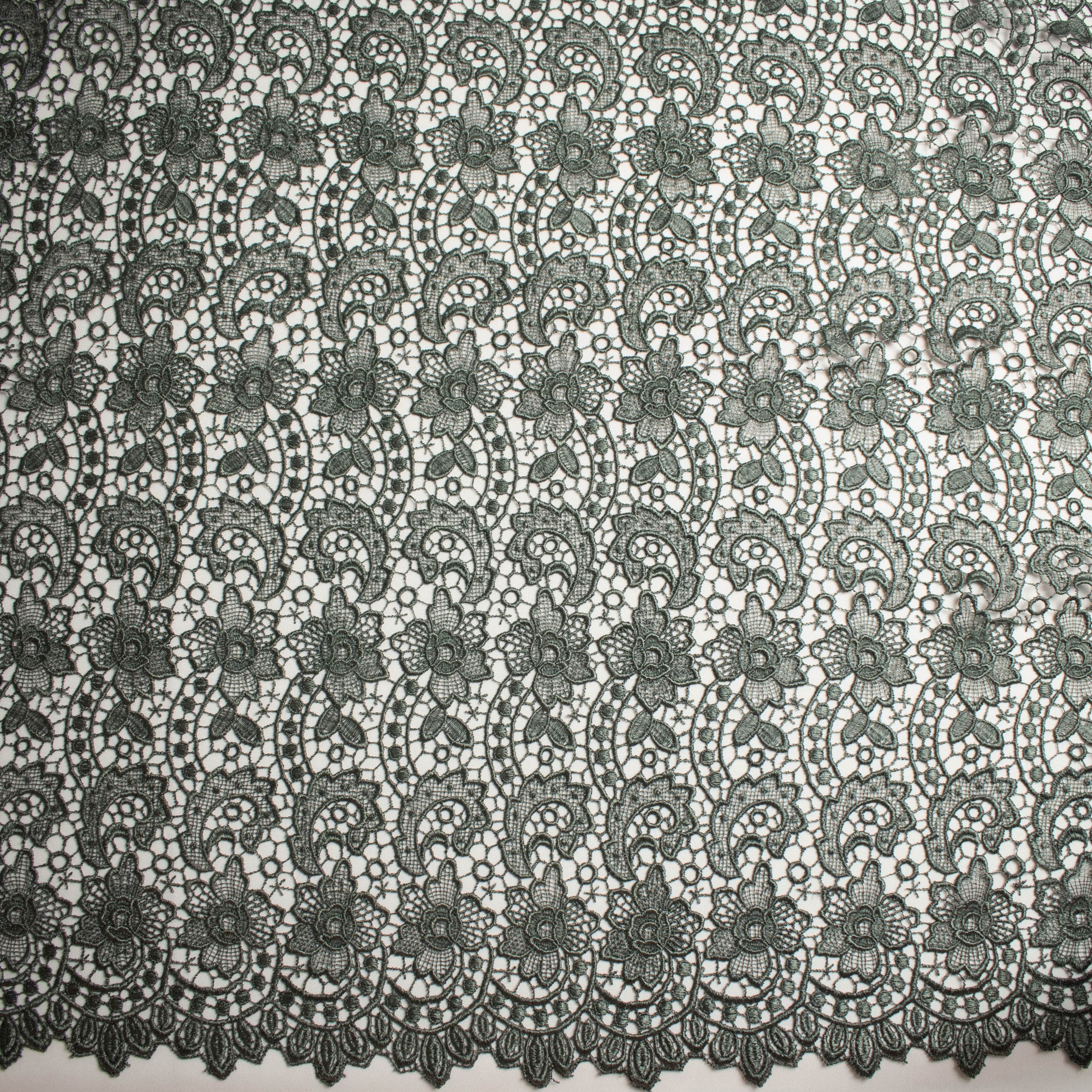 Guipure Lace Design 714912 Grey