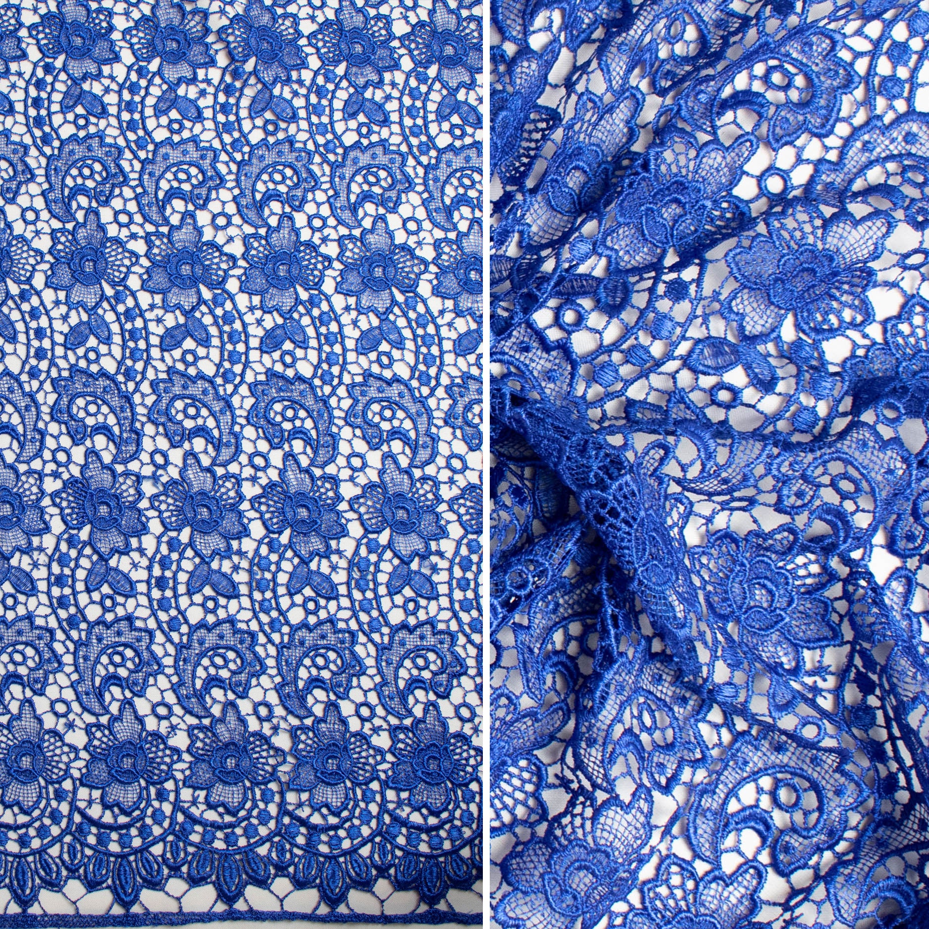 Guipure Lace Design 714912 Sapphire