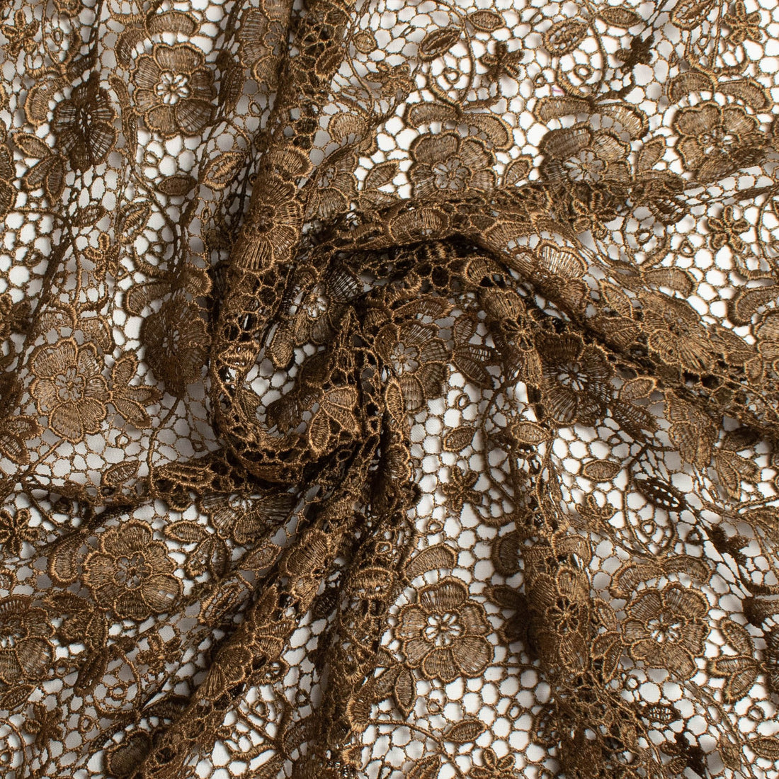 Guipure Lace Design 714913 Cocoa