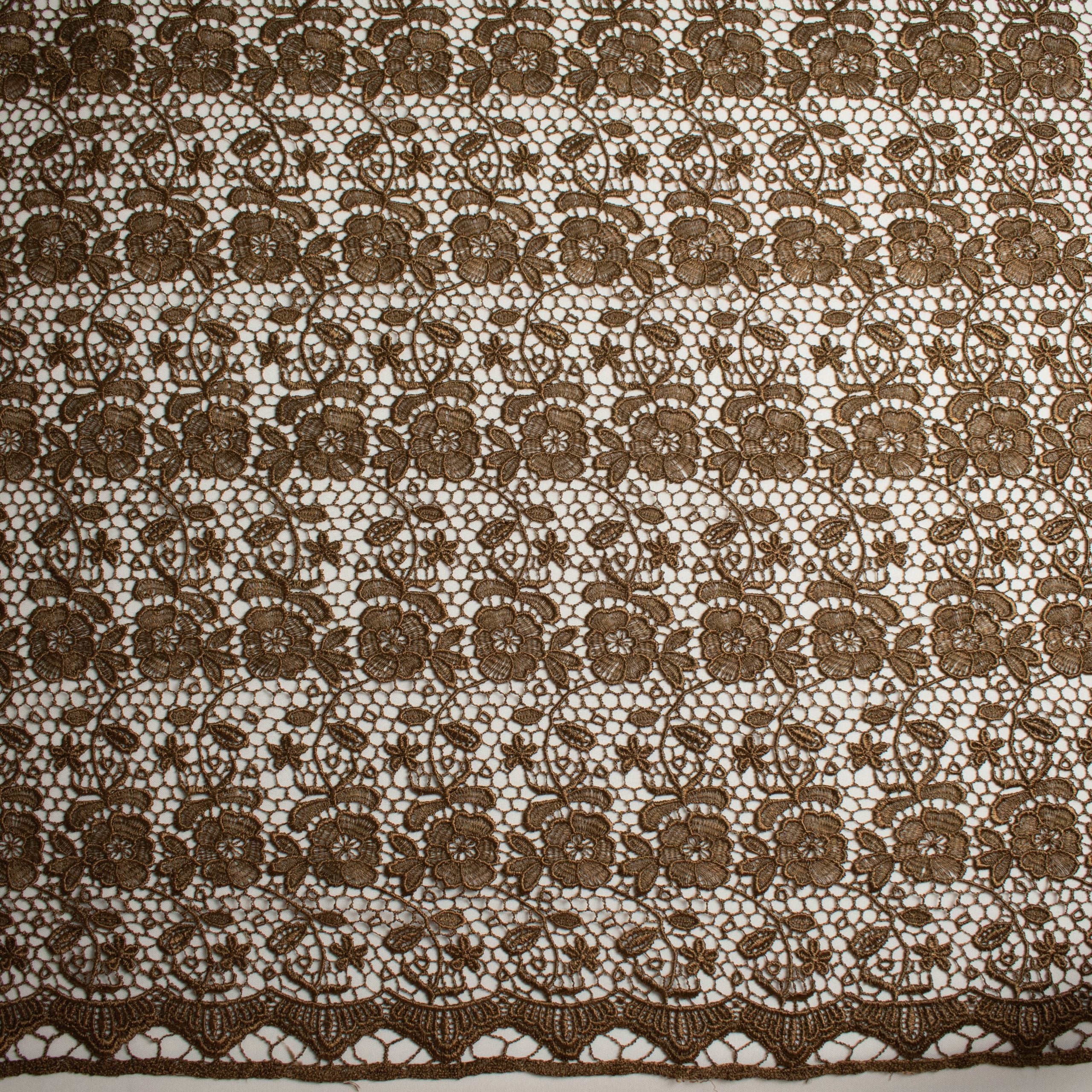 Guipure Lace Design 714913 Cocoa