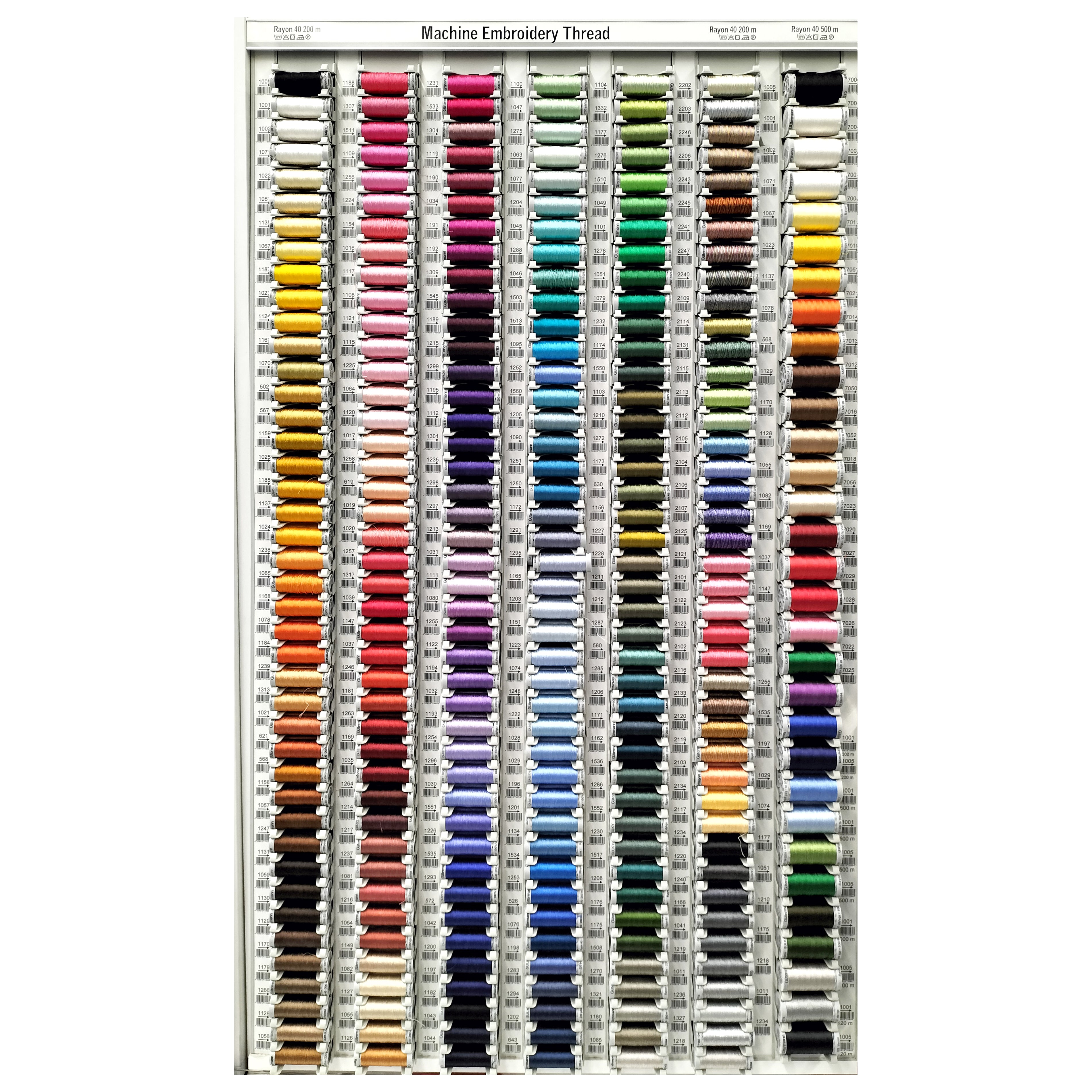 Gutermann Sulky Rayon 40 Machine Embroidery Thread 200M Collection 1