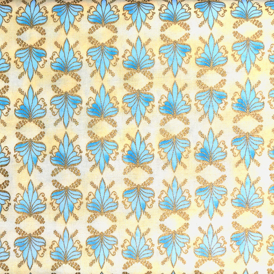 Hoffman California Fabrics Nouveau Riche Floral on Cream Cotton Prints