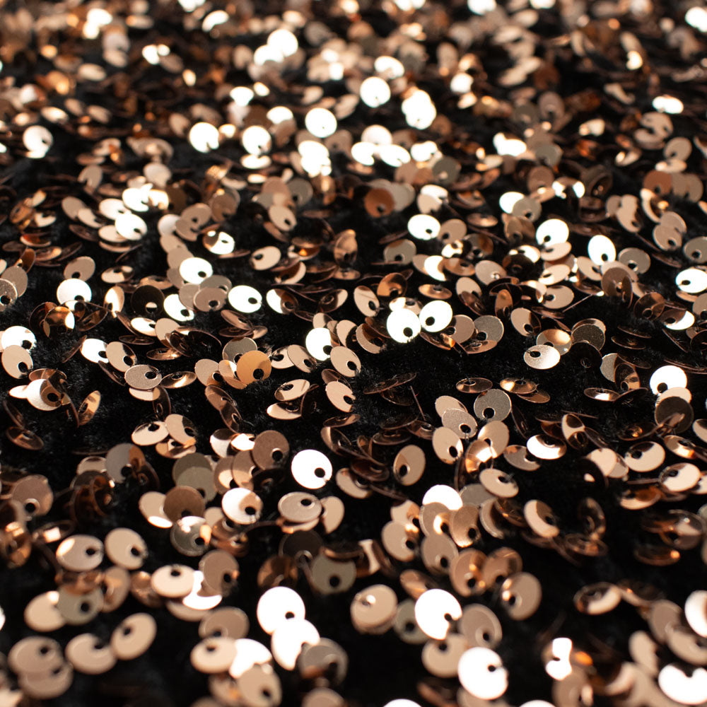 Heavy Sequin Spangle on a Premium Stretch Velvet Base