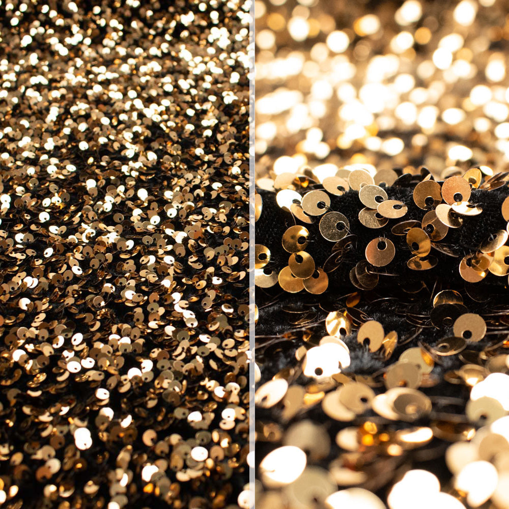 Heavy Sequin Spangle on a Premium Stretch Velvet Base