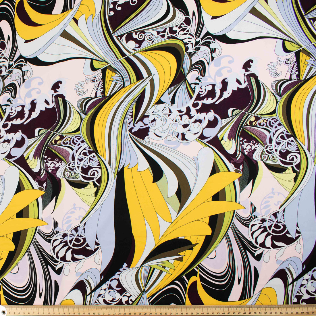 Ice Wash Prints Design-692 Yellow & Grey