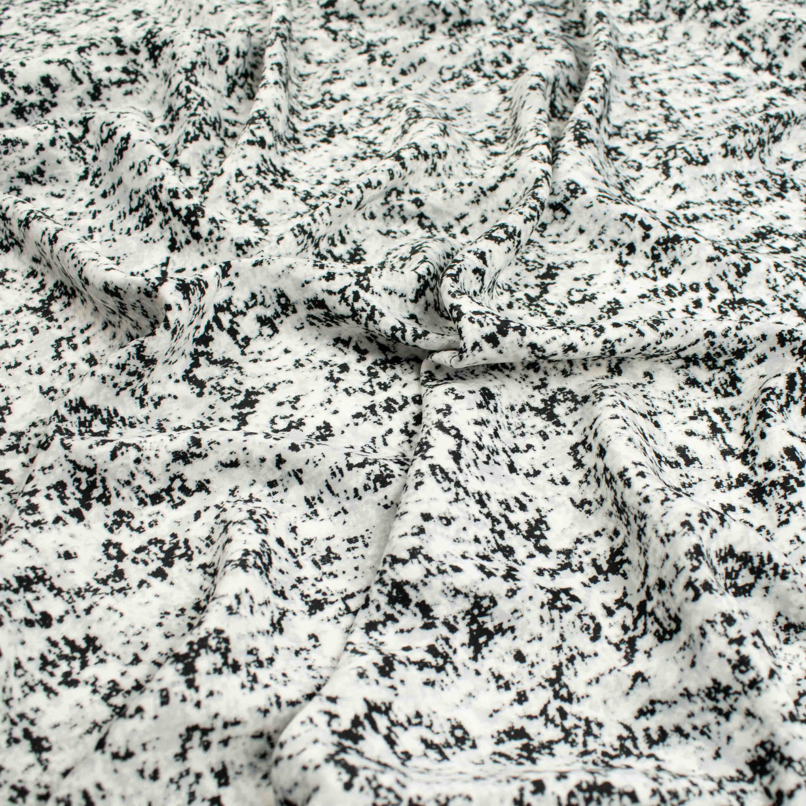 Ice Wash Prints Design-701 Black & White