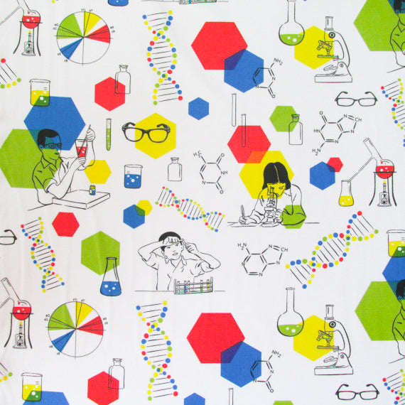 In the Beginning Fabrics Chromatics M.McCulloch Chemical Experiment Cotton Prints