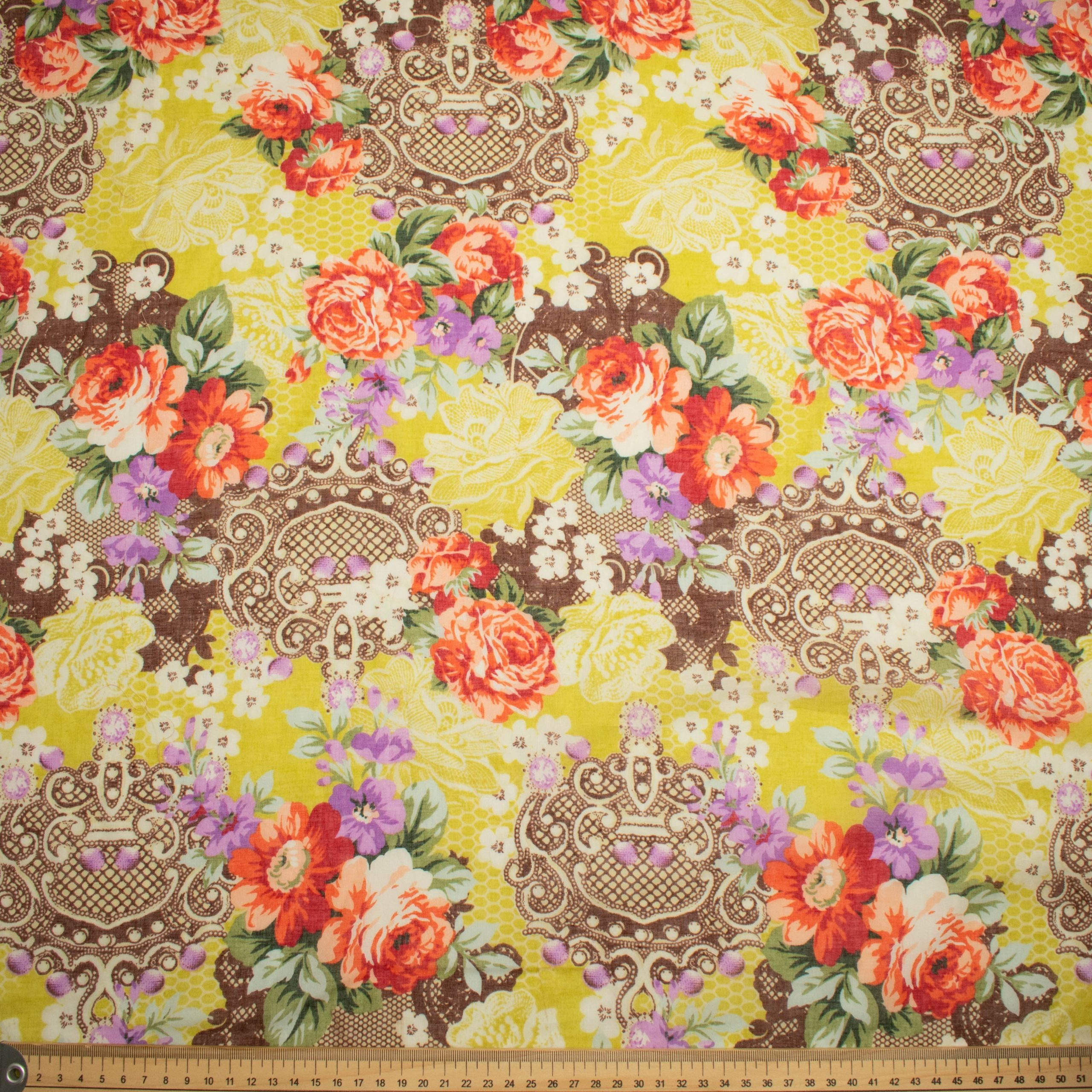 Japanese Pure Cotton Lawn Floral Prints Design-33