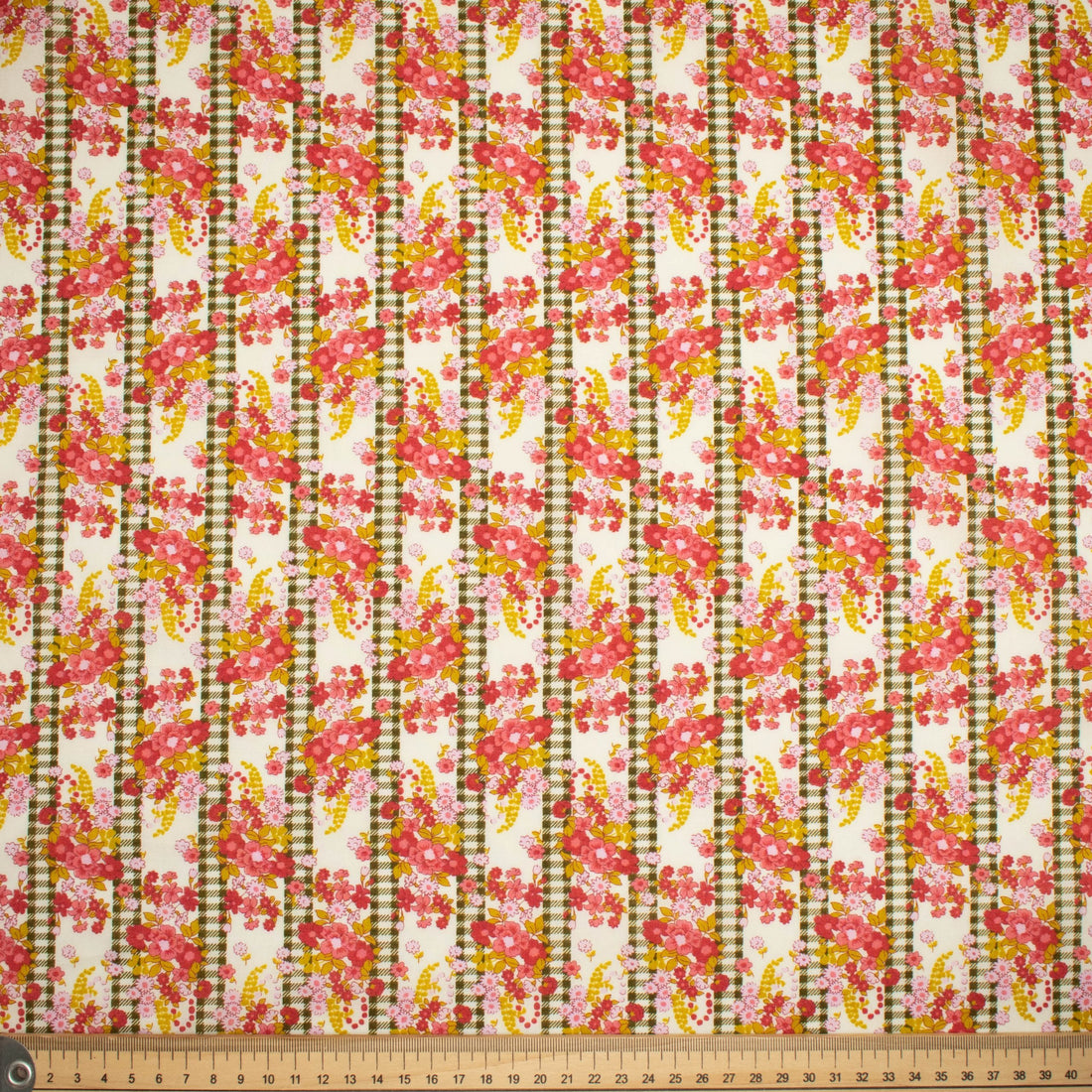 Japanese Pure Cotton Lawn Floral Stripe Prints Design-87