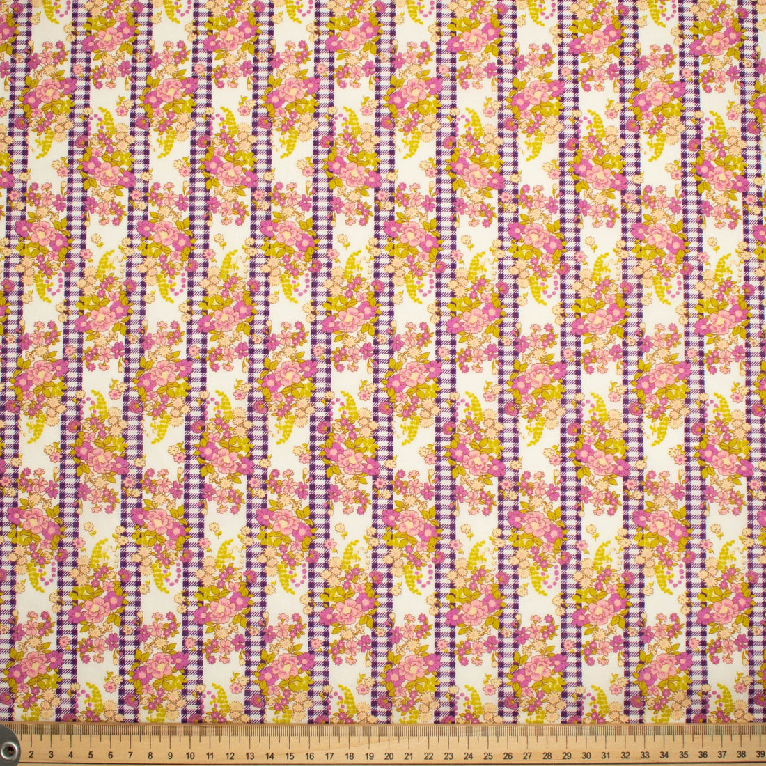 Japanese Pure Cotton Lawn Floral Stripe Prints Design-88