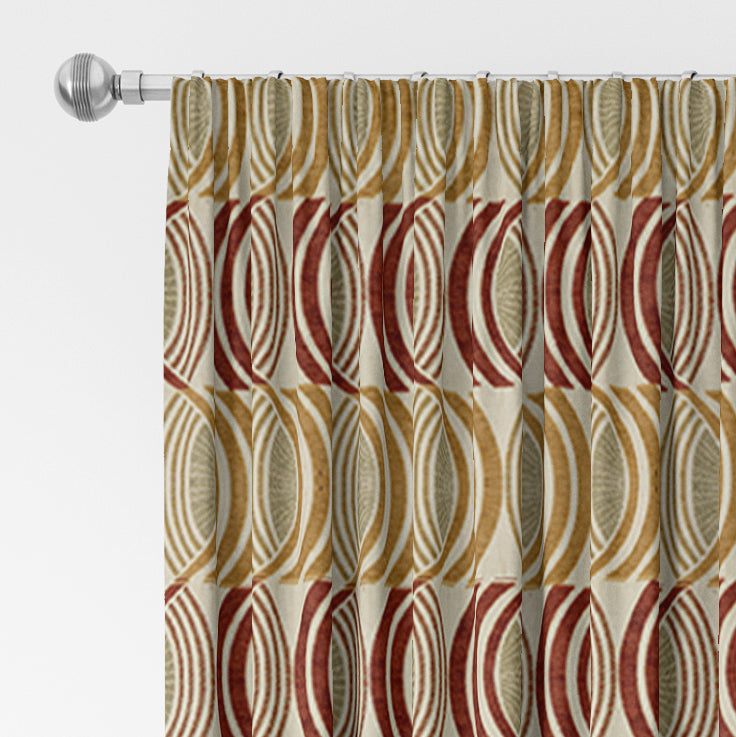 Geometric Chenille Velvet Upholstery/Curtain Fabric Design-Jigsaw