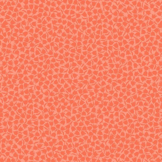 Lewis & Irene Tulip Fields Two Tone Tulip On Peach Cotton Prints