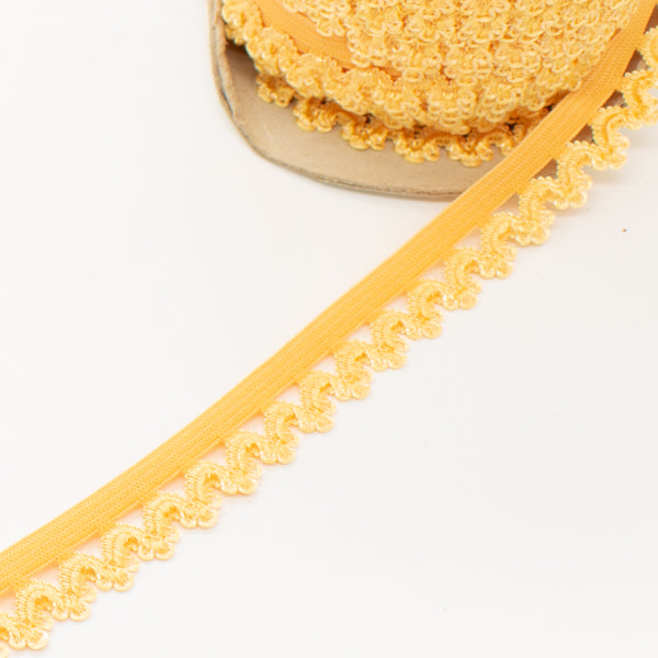 Scalloped Edged Coloured Elastic-10mm