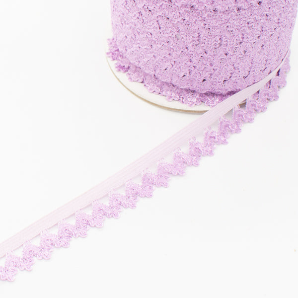 Scalloped Edged Coloured Elastic-10mm
