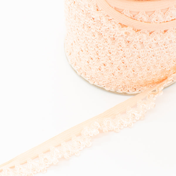 Scalloped Edged Coloured Elastic-10mm