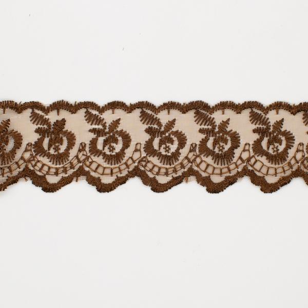Embroidered Organza Lace Trim-4cm