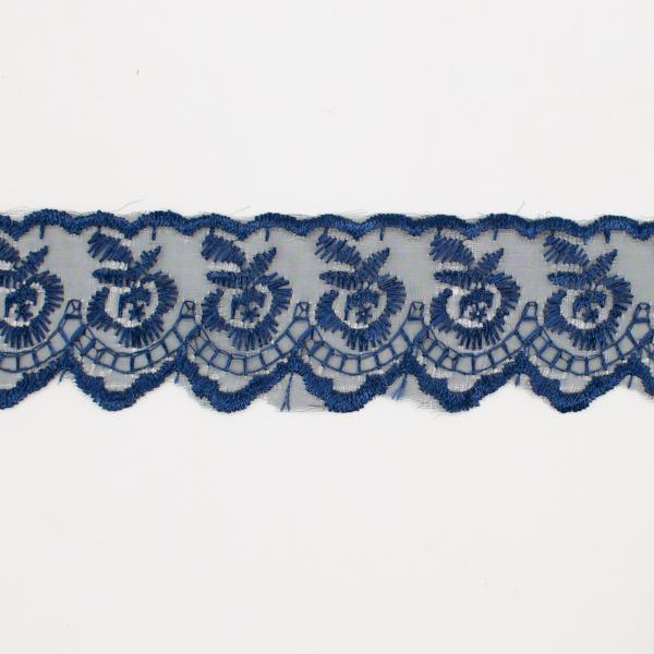 Embroidered Organza Lace Trim-4cm