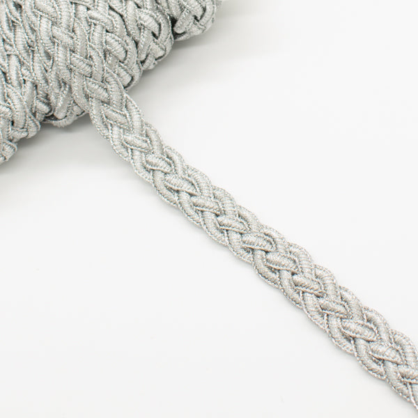 Silver Plaited Braid Trim