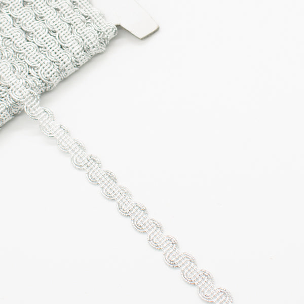 Metallic Braid Gimp Lace Trim 15mm
