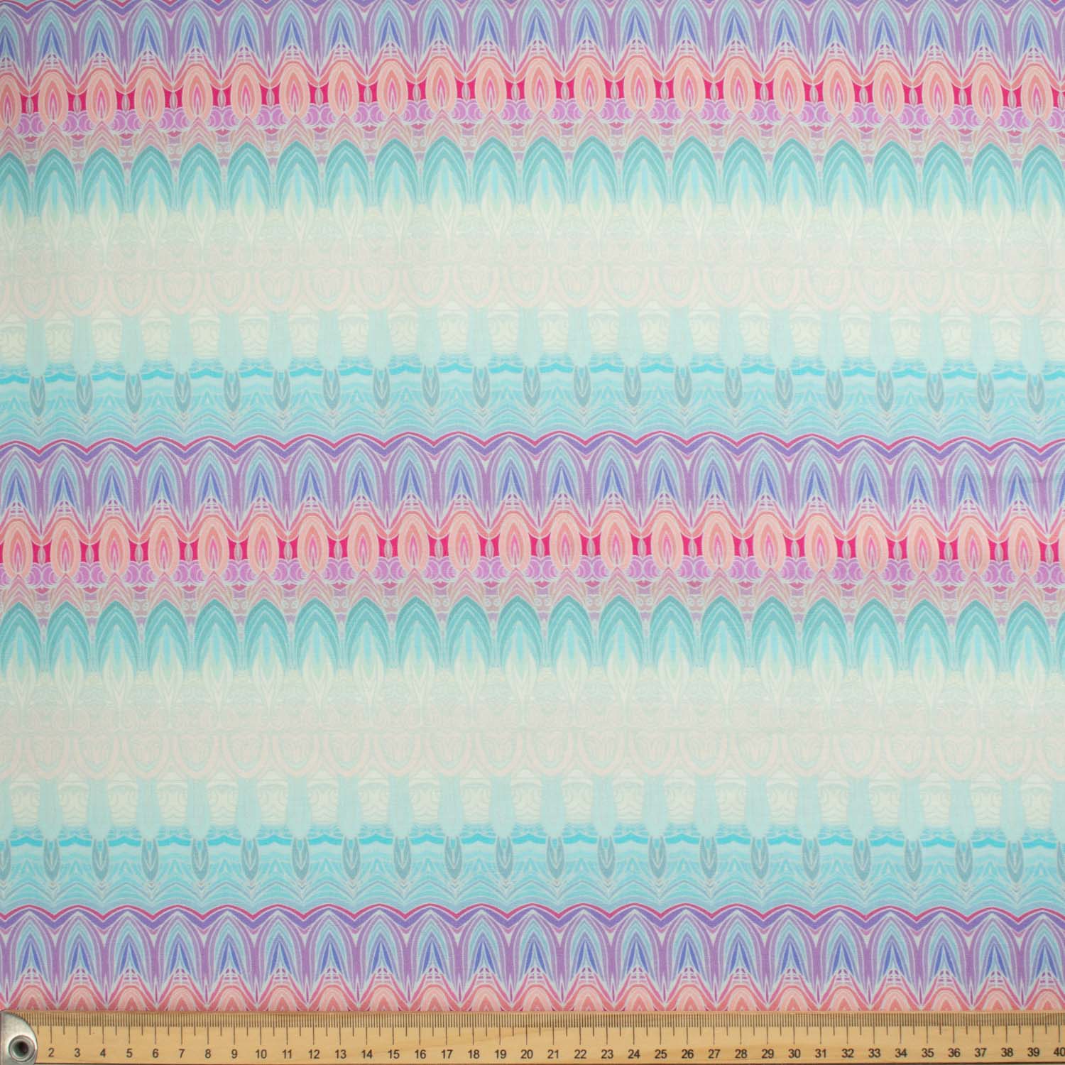 Classic Check & Stripe Collection Sky Blue & Pink Stripes Cotton Prints