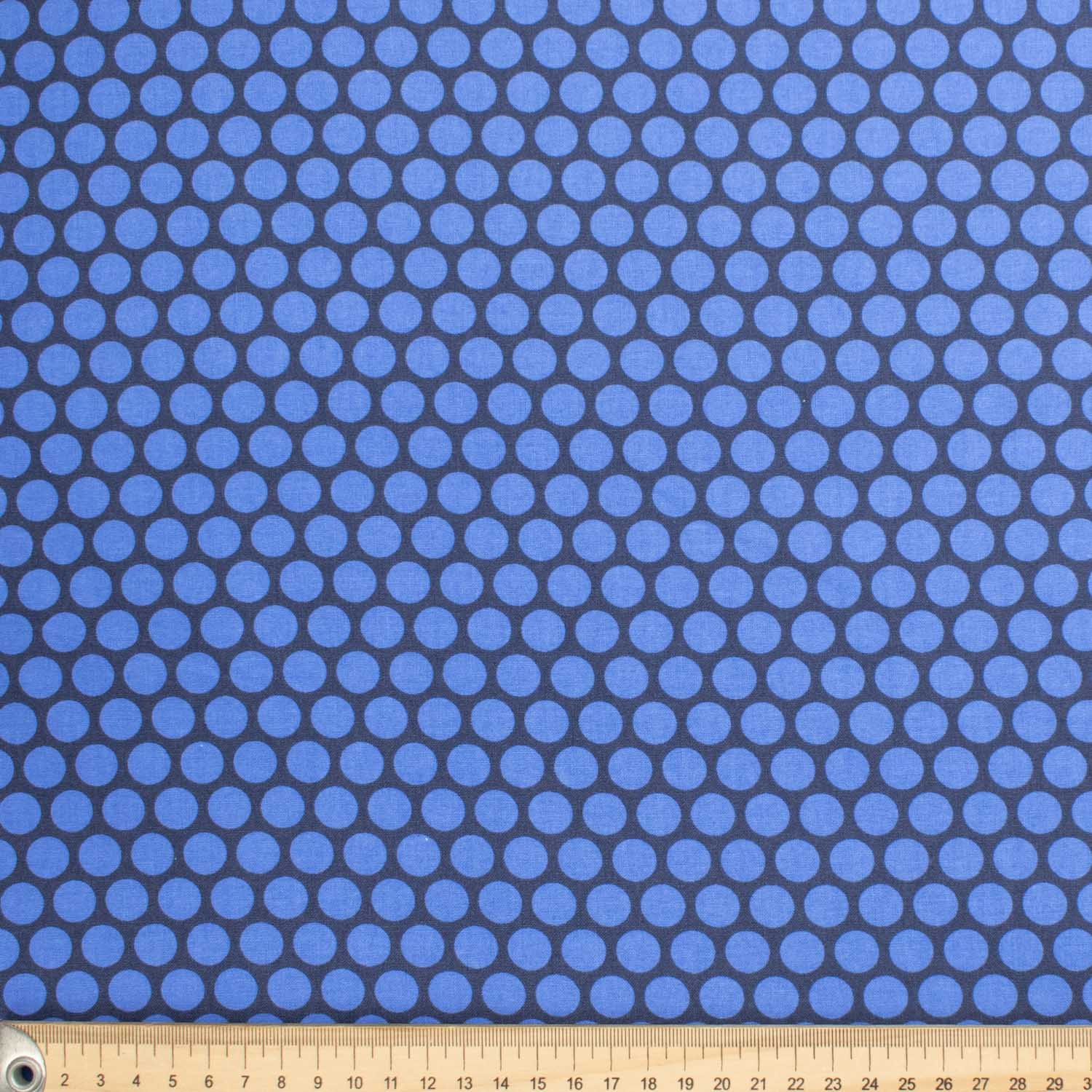 Geometric & Dots Collection Blue Circle Spots Cotton Prints