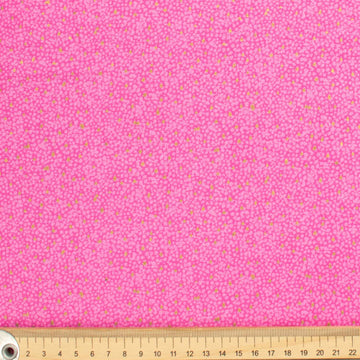 Geometric & Dots Collection Gold Dots on Pink Cotton Prints