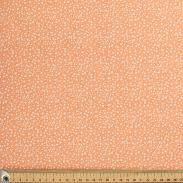 Geometric & Dots Collection Star Spots on Light Orange Cotton Prints