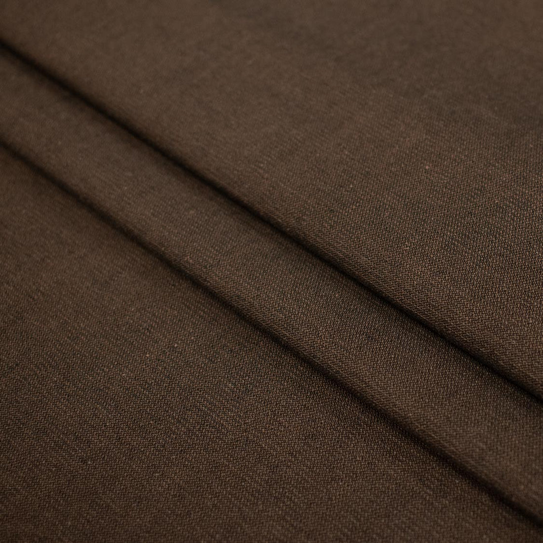 Cotton Denim Light to Medium Weight Slight Stretch Colour-Chocolate