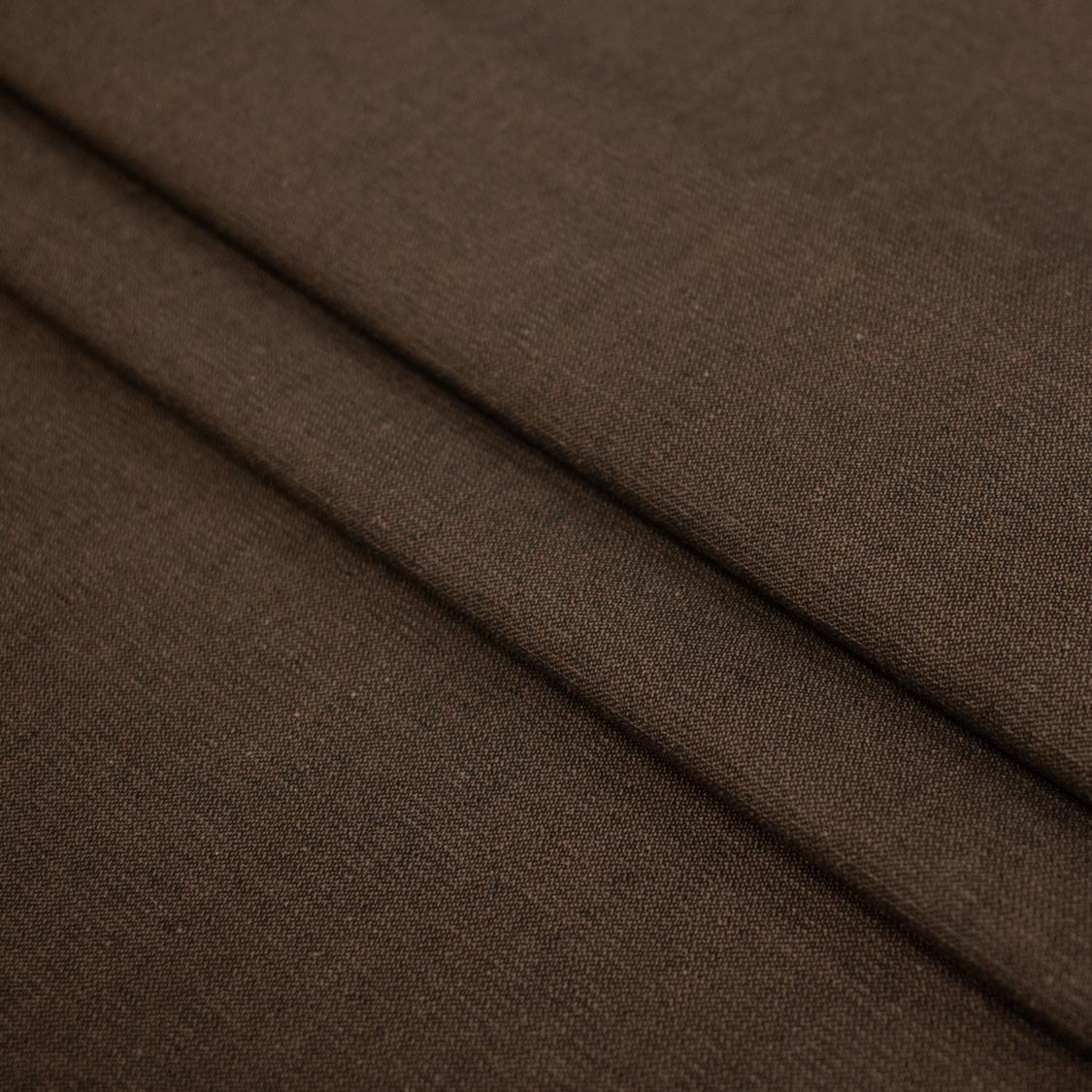 Cotton Denim Light to Medium Weight Slight Stretch Colour-Chocolate