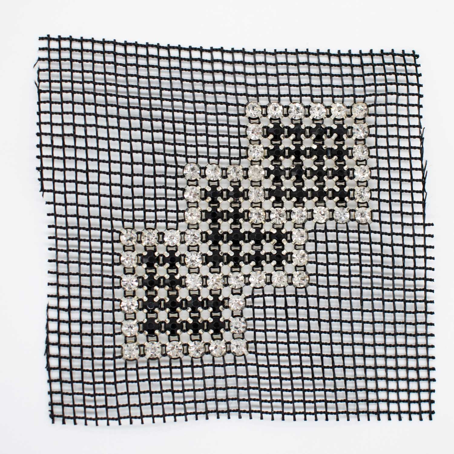 Diamante 3 Squares Sew-on Motif Design-MOT-AA01