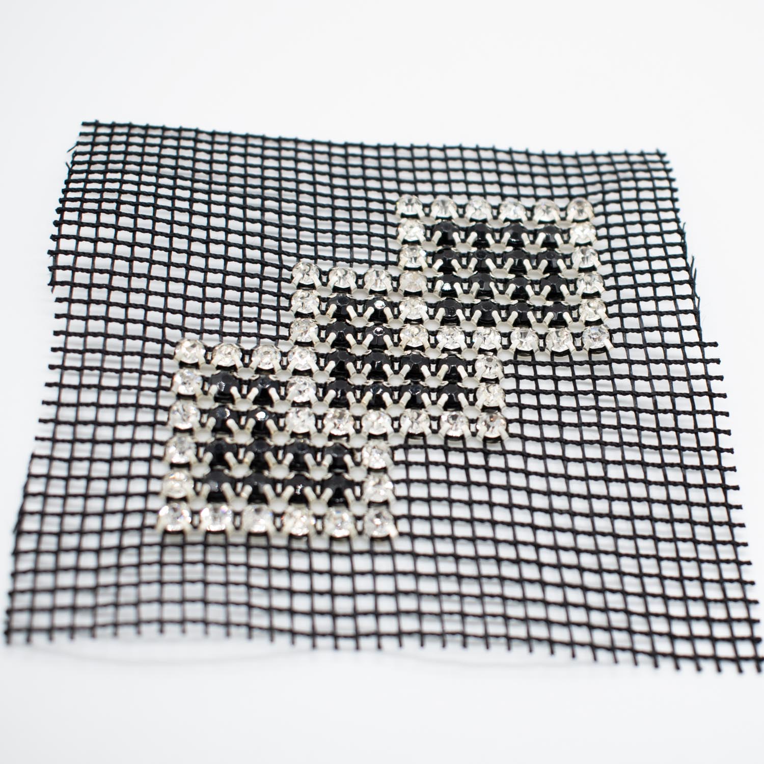 Diamante 3 Squares Sew-on Motif Design-MOT-AA01