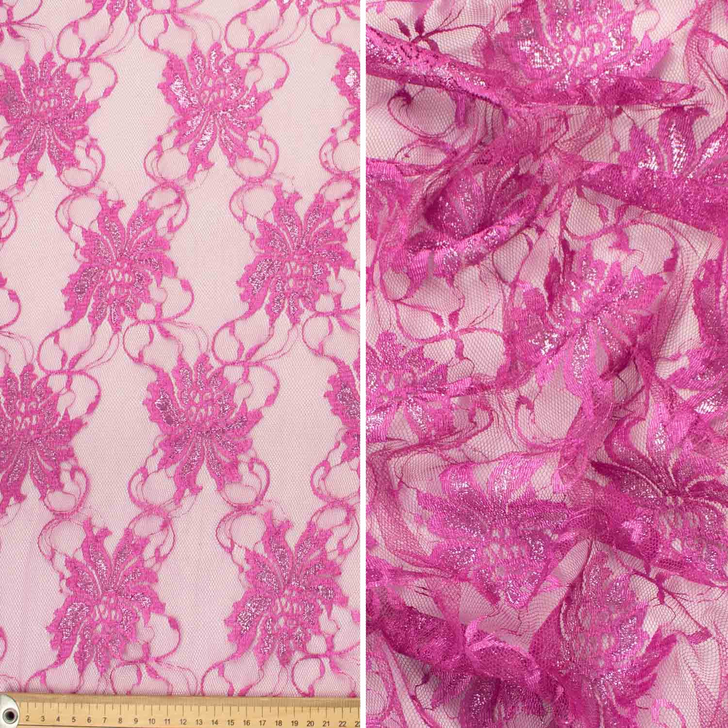 Raschel Metallic Lace