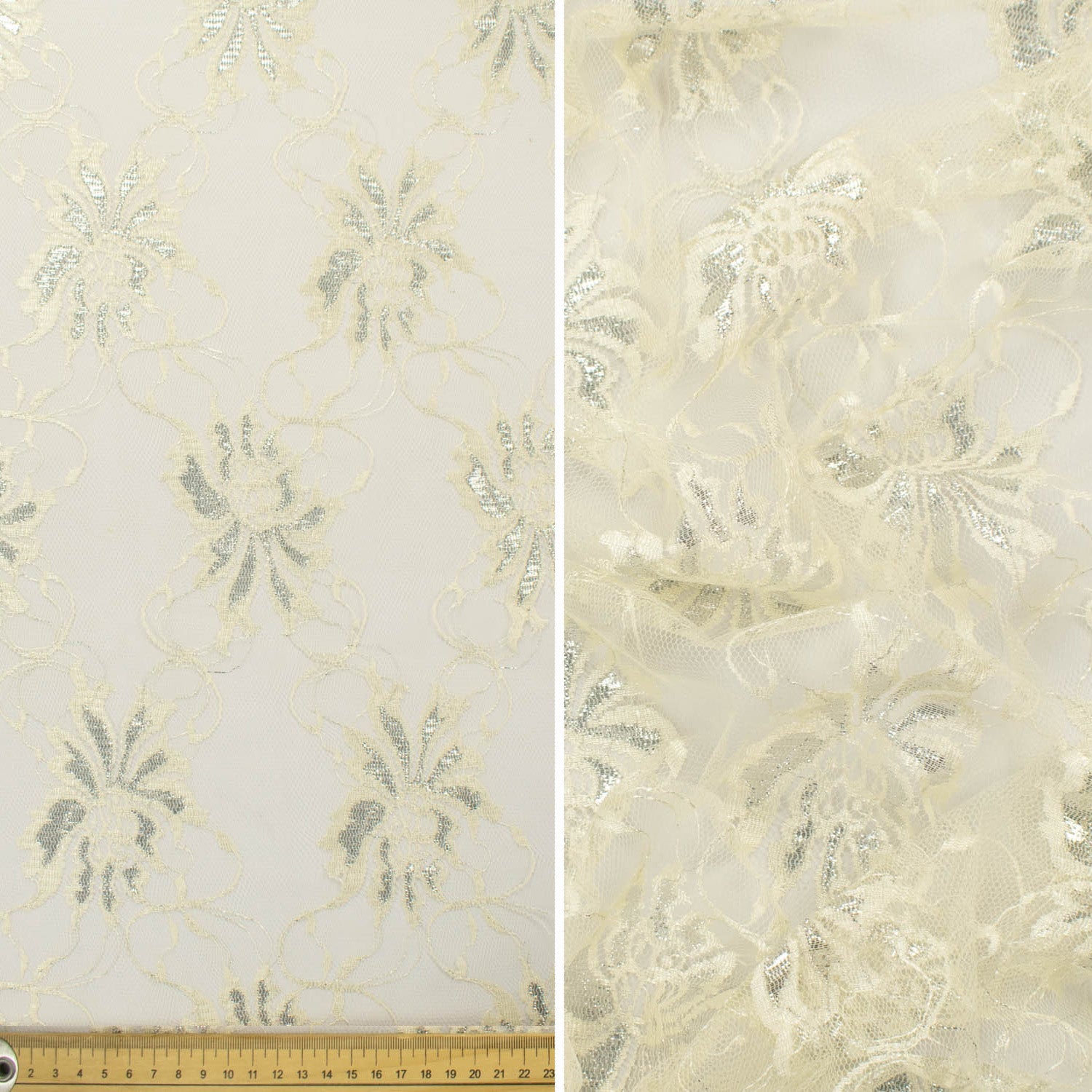 Raschel Metallic Lace