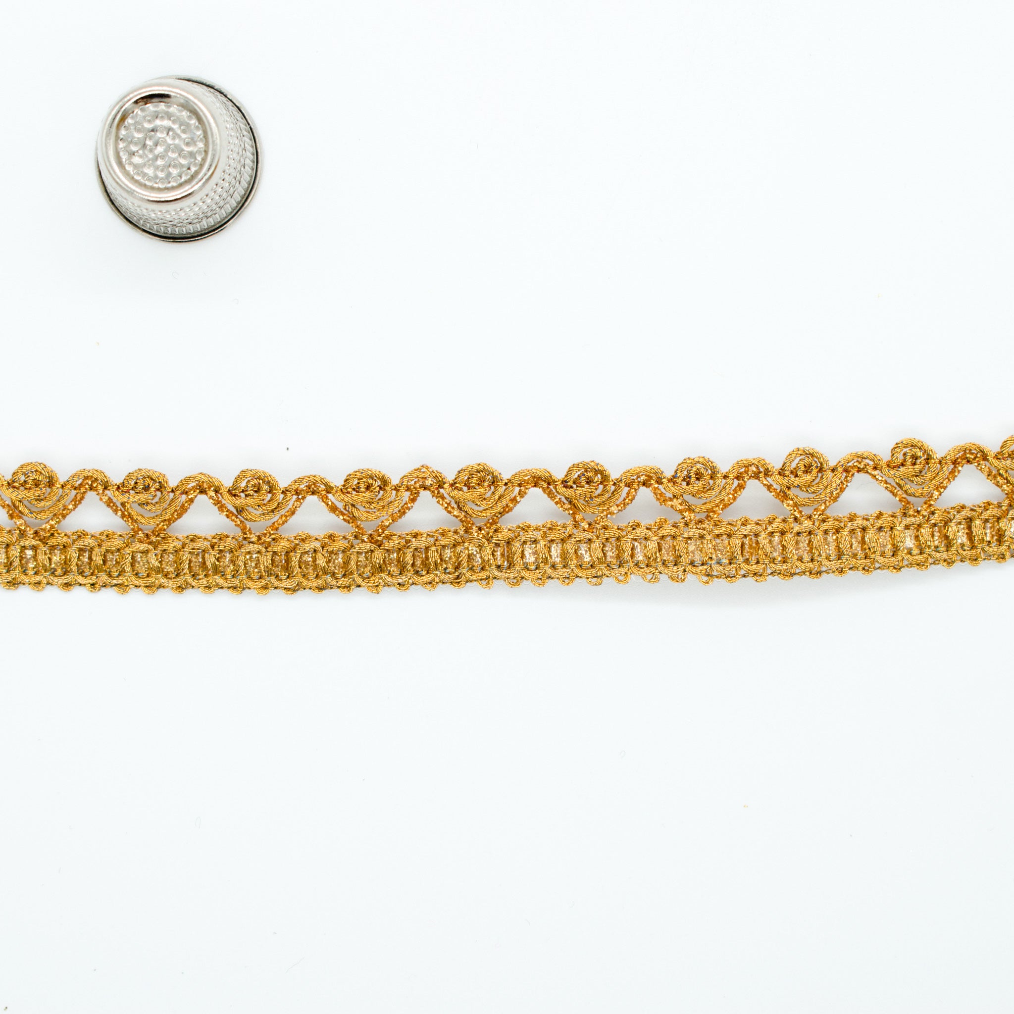 Metallic Braid Wavy Trim 12mm