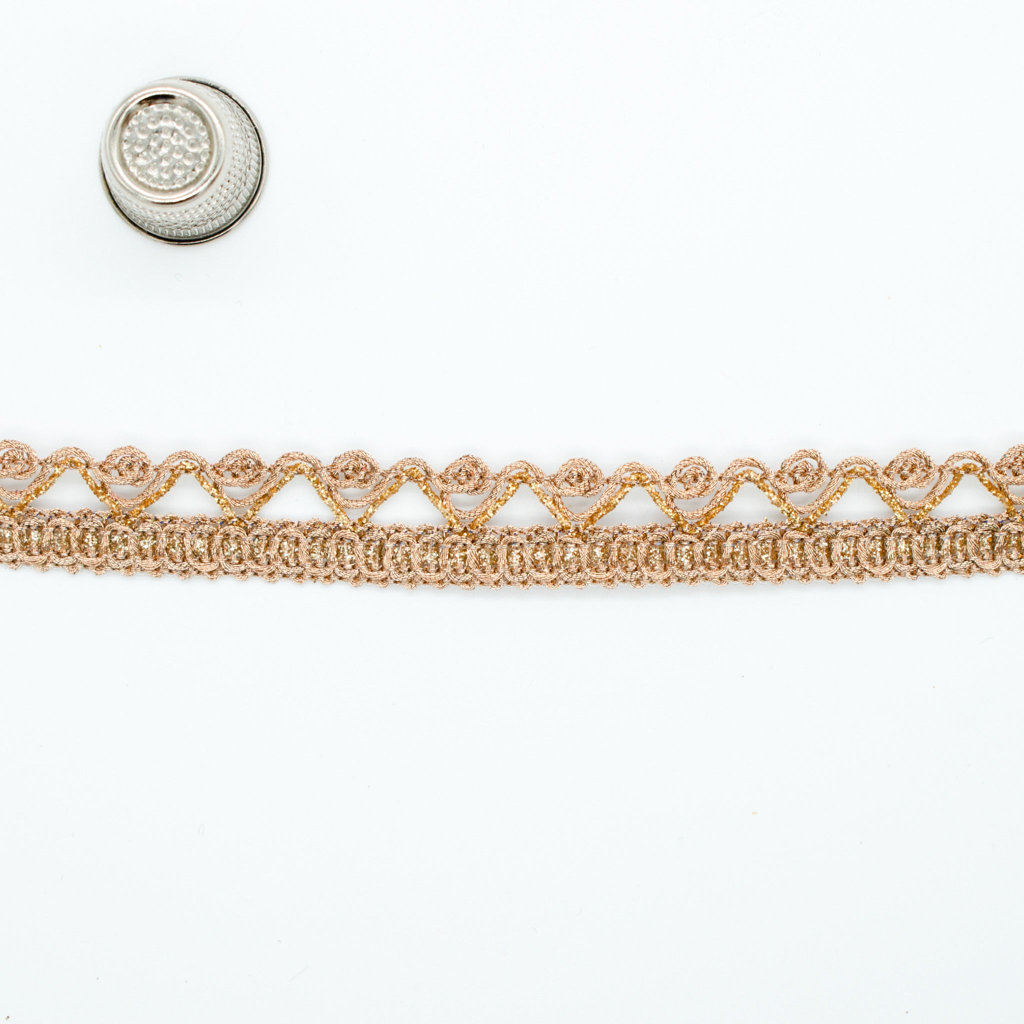 Metallic Braid Wavy Trim 12mm