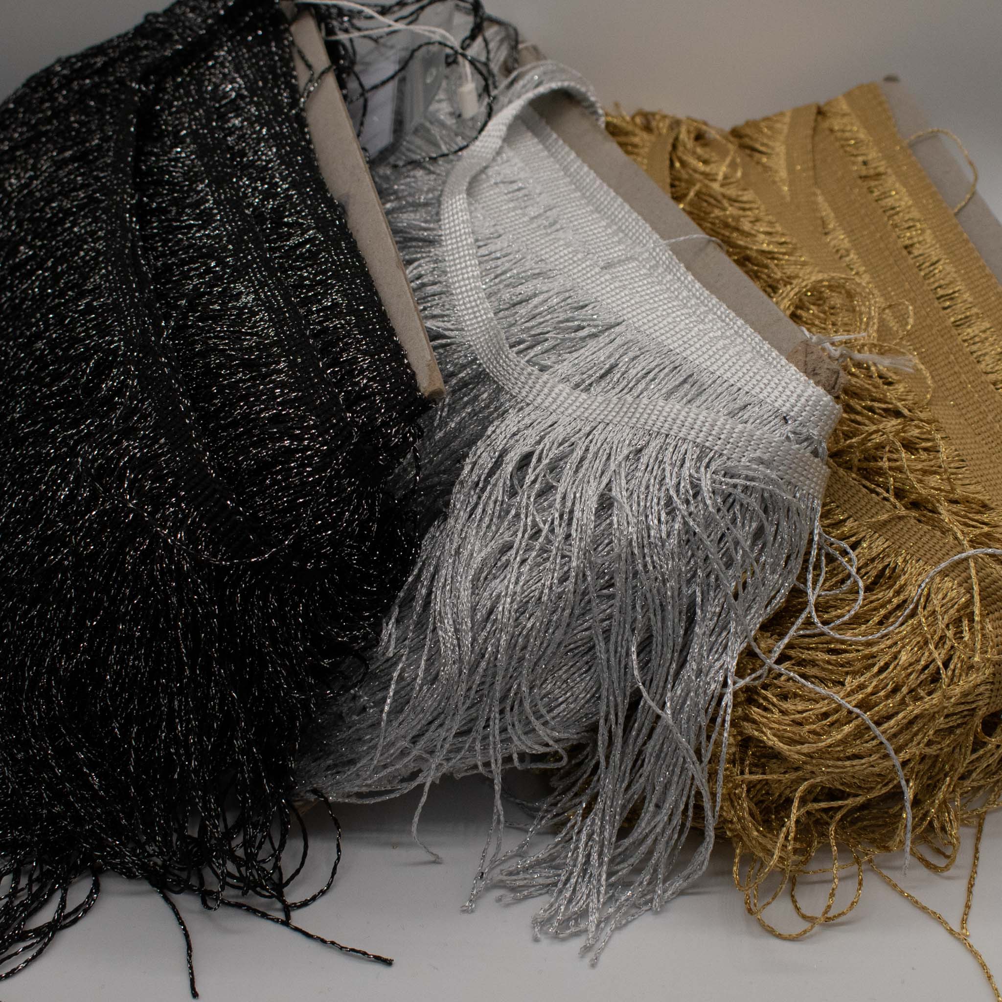 15cm Metallic Cut Fringing