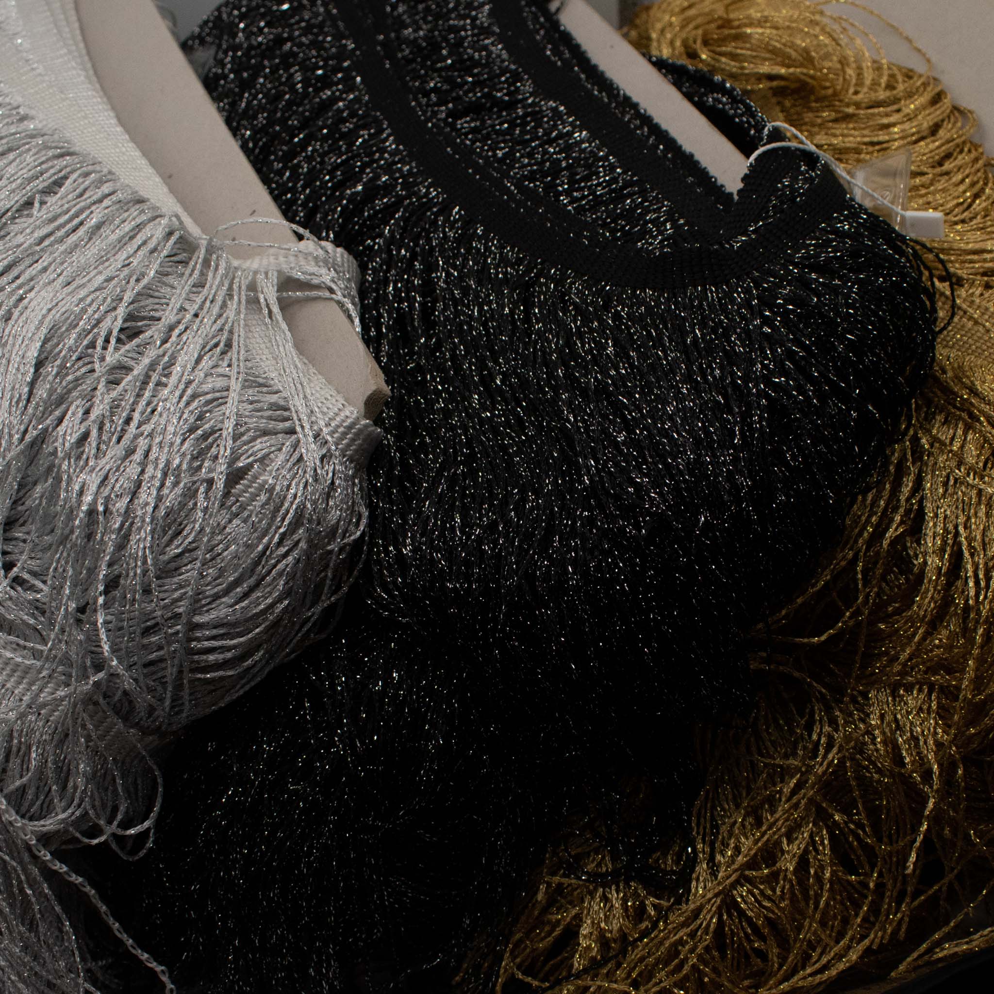 30cm Metallic Cut Fringing