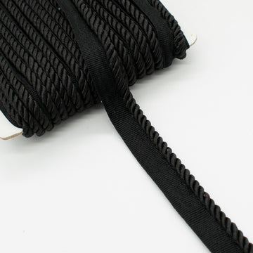 Black Lip Cord Trim