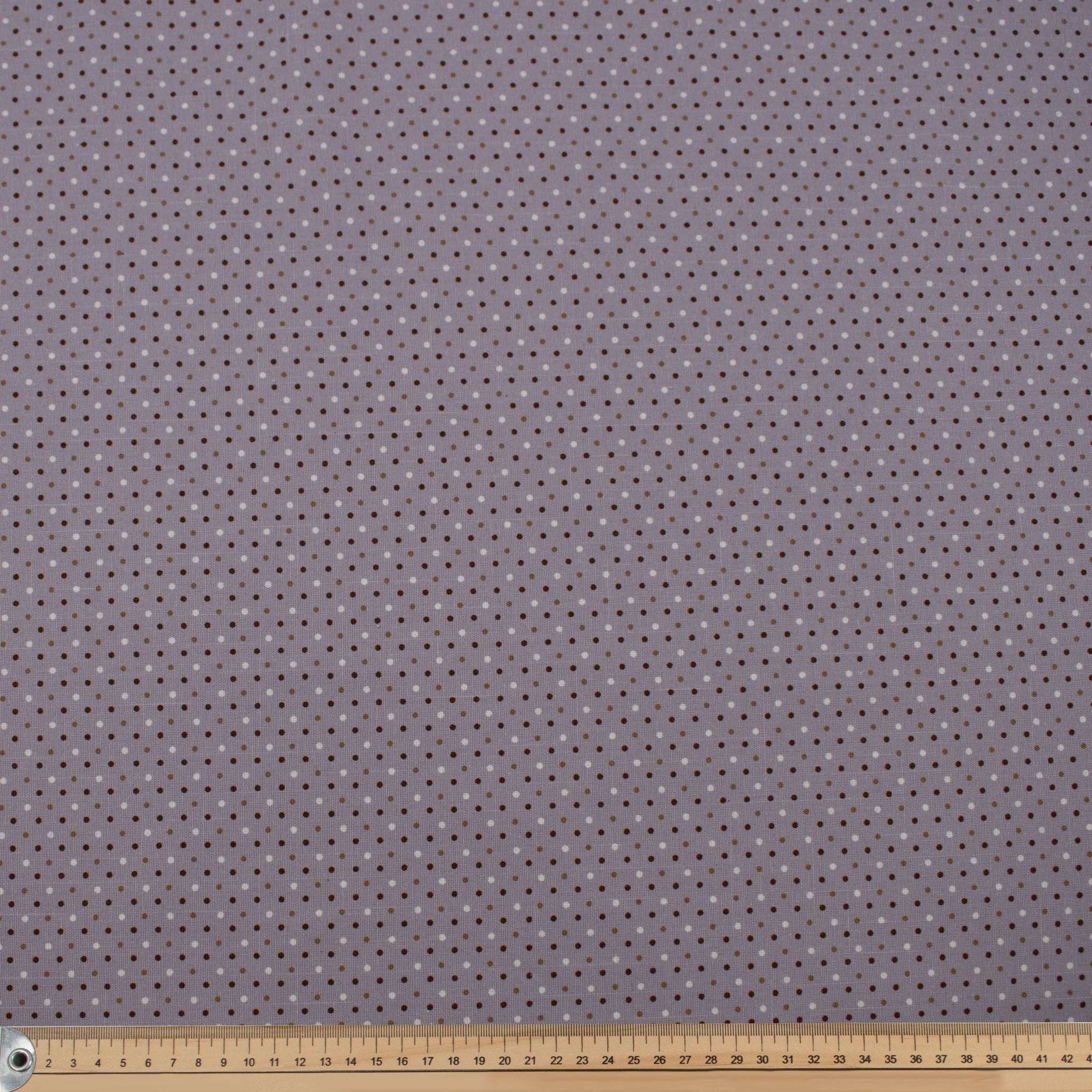 Violet Multi Mini Dots Cotton Canvas Print