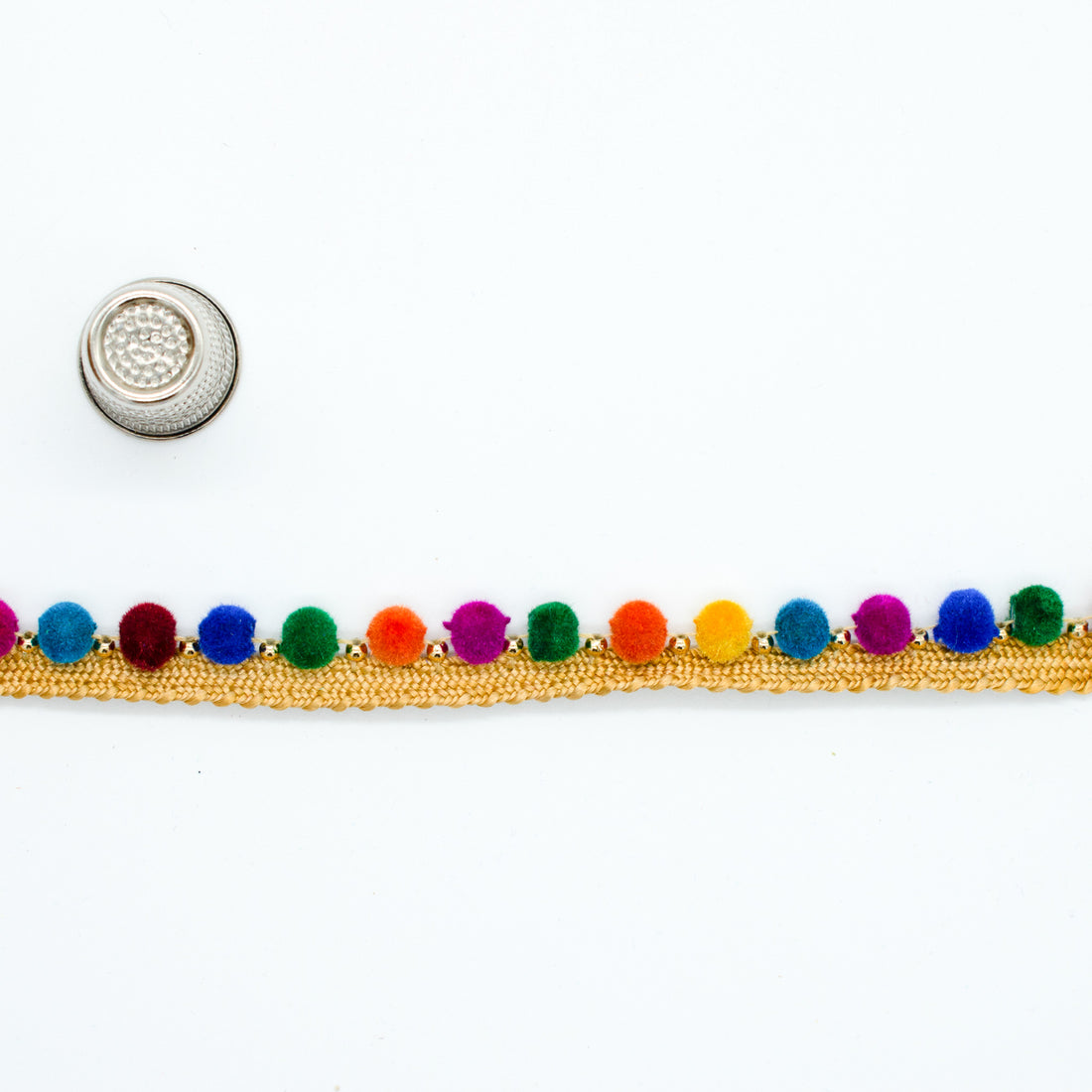 Rainbow Beaded/Bobble Trim 20mm
